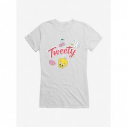 Big Sale Looney Tunes Cherry Kiss Tweety Girls T-Shirt $6.18 T-Shirts