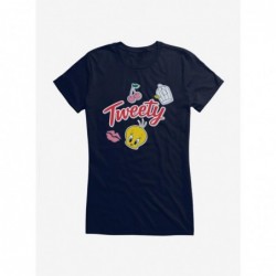 Big Sale Looney Tunes Cherry Kiss Tweety Girls T-Shirt $6.18 T-Shirts