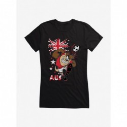 Premium Looney Tunes Taz Football Australia Girls T-Shirt $9.36 T-Shirts