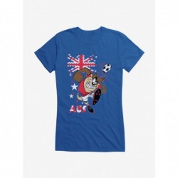 Premium Looney Tunes Taz Football Australia Girls T-Shirt $9.36 T-Shirts