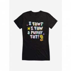 Clearance Looney Tunes Puddy Tat Bright Tweety Girls T-Shirt $6.77 T-Shirts