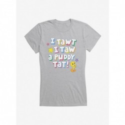 Clearance Looney Tunes Puddy Tat Bright Tweety Girls T-Shirt $6.77 T-Shirts