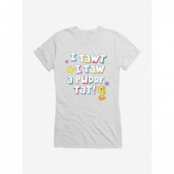 Clearance Looney Tunes Puddy Tat Bright Tweety Girls T-Shirt $6.77 T-Shirts