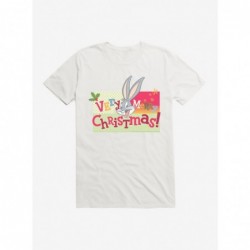 Limited-time Offer Looney Tunes Holiday Bugs Bunny Very Merry Christmas T-Shirt $8.60 T-Shirts