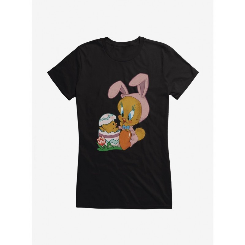 Value Item Looney Tunes Easter Baby Chick Tweety Girls T-Shirt $9.56 T-Shirts