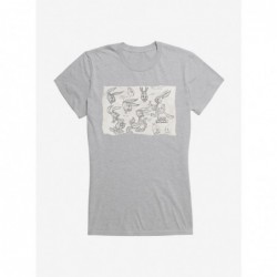 Sale Item Looney Tunes Merrie Melodies Bugs Bunny Sketches Girls T-Shirt $8.76 T-Shirts