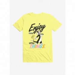 Fashion Looney Tunes Enjoy Little Things T-Shirt $9.56 T-Shirts