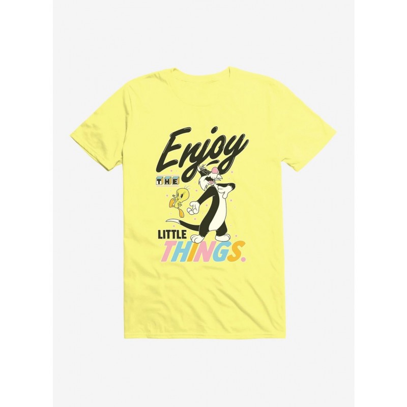 Fashion Looney Tunes Enjoy Little Things T-Shirt $9.56 T-Shirts