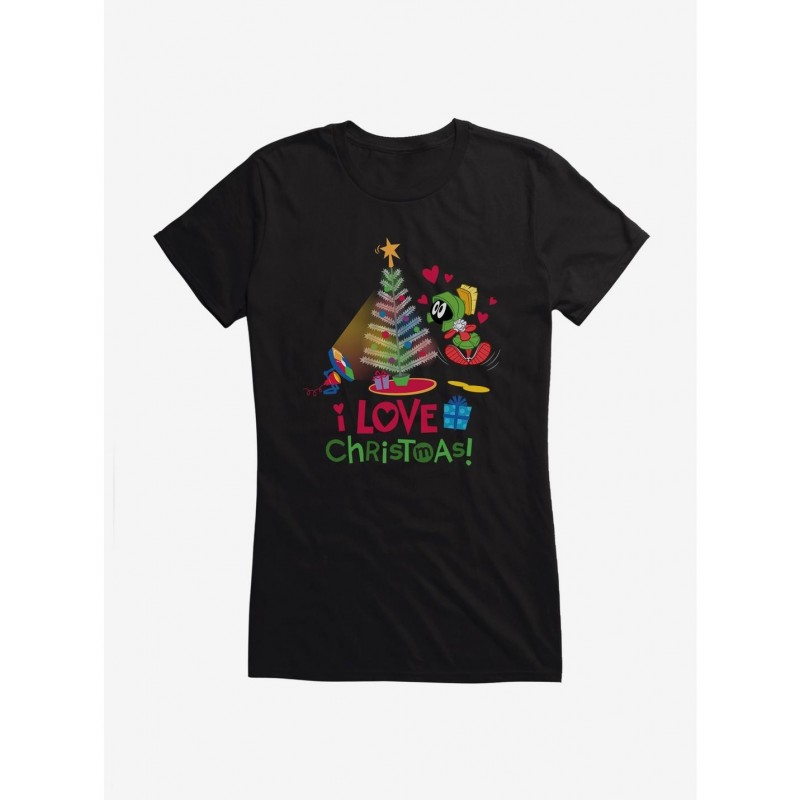 Pre-sale Looney Tunes Holiday I Love Christmas Girls T-Shirt $8.57 T-Shirts