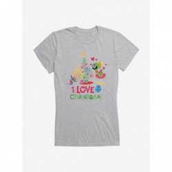 Pre-sale Looney Tunes Holiday I Love Christmas Girls T-Shirt $8.57 T-Shirts