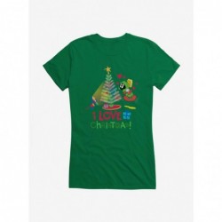 Pre-sale Looney Tunes Holiday I Love Christmas Girls T-Shirt $8.57 T-Shirts