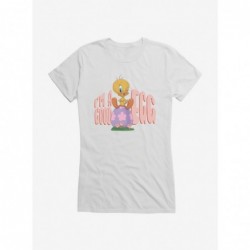 Bestselling Looney Tunes Easter Tweety I'm A Good Egg Girls T-Shirt $8.76 T-Shirts