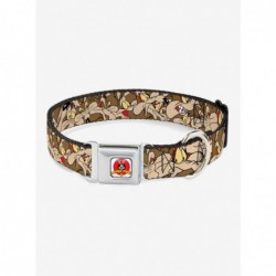 Low Price Looney Tunes Wile E Coyote Stacked Seatbelt Buckle Dog Collar $12.45 Pet Collars