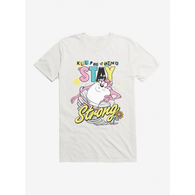 Festival Price Looney Tunes Taz Stay Strong T-Shirt $5.74 T-Shirts