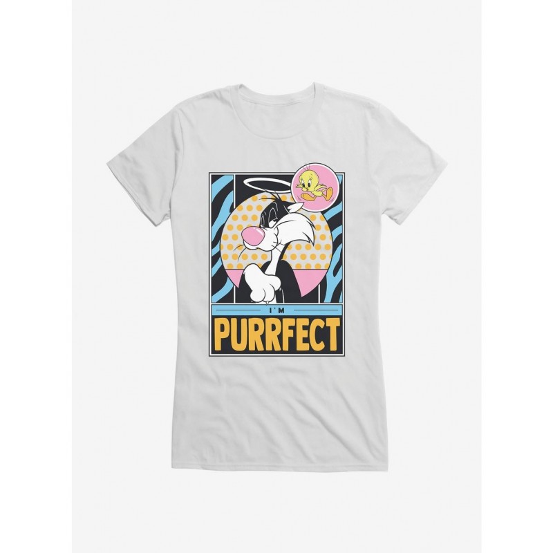 New Arrival Looney Tunes Sylvester Purrfect Girls T-Shirt $9.96 T-Shirts