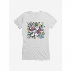 Discount Sale Looney Tunes Bugs Bunny What's Up Doc Doodle Girls T-Shirt $6.18 T-Shirts