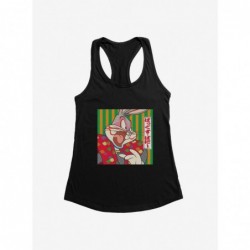 Discount Looney Tunes Bug Bunny Mouth Open Japanese Text Girls Tank $9.56 Tanks