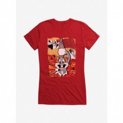 Big Sale Looney Tunes Pulled Bugs Bunny Girls T-Shirt $8.57 T-Shirts