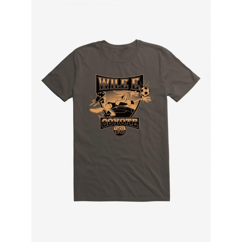 Pre-sale Looney Tunes Wile E Coyote Football Club Bronze T-Shirt $6.69 T-Shirts