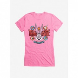 Huge Discount Looney Tunes Bugs Bunny Be Positive Girls T-Shirt $7.97 T-Shirts