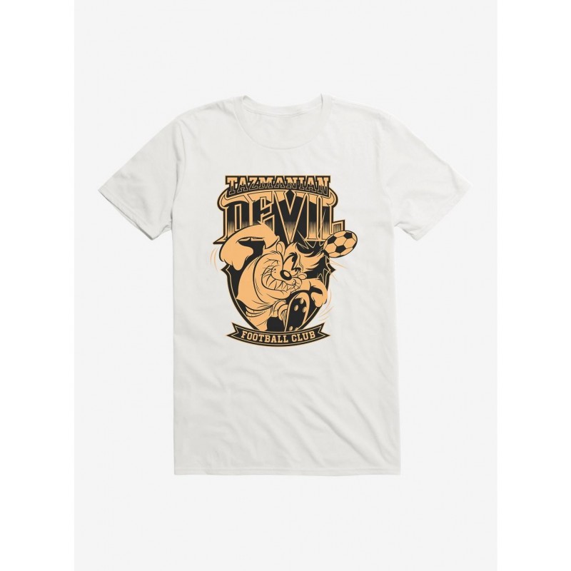 Seasonal Sale Looney Tunes Tasmanian Devil Football Bronze T-Shirt $5.93 T-Shirts