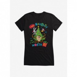 Exclusive Price Looney Tunes Holiday I Was Naughty Girls T-Shirt $8.76 T-Shirts