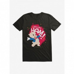 Fashion Looney Tunes Porky Pig Holiday Ham T-Shirt $8.03 T-Shirts