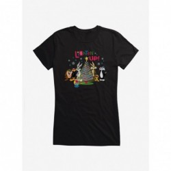 Cheap Sale Looney Tunes Holiday Lighten Up Girls T-Shirt $8.57 T-Shirts