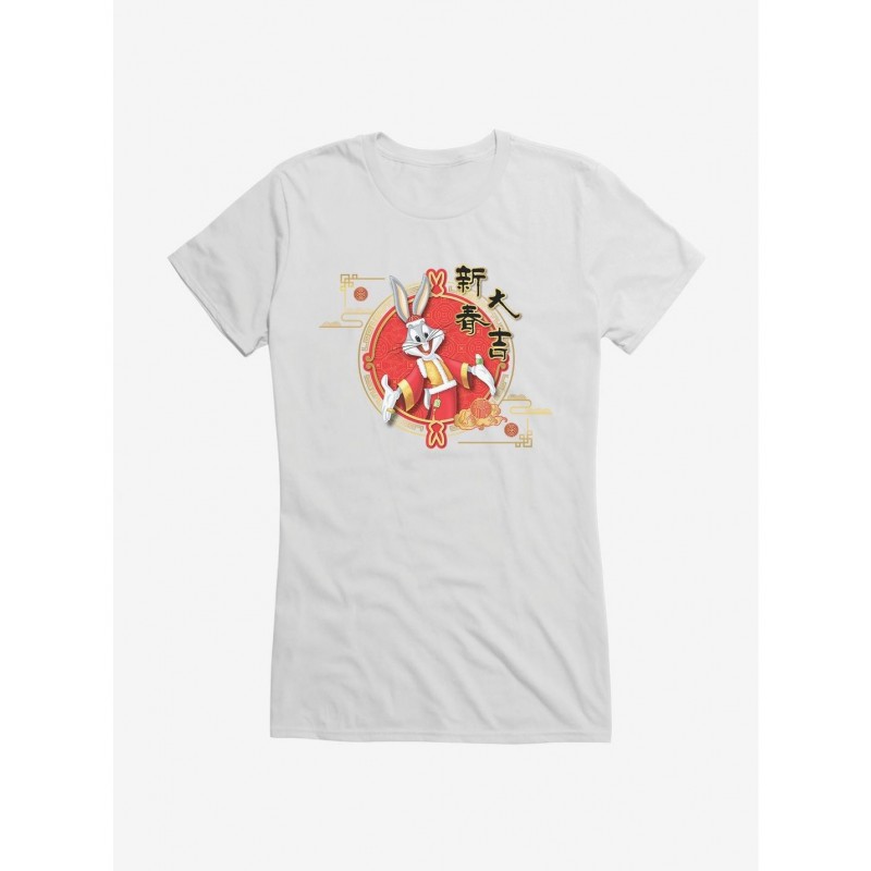 Unique Looney Tunes Bugs Bunny Year Of The Rabbit Girls T-Shirt $9.36 T-Shirts