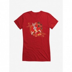 Unique Looney Tunes Bugs Bunny Year Of The Rabbit Girls T-Shirt $9.36 T-Shirts