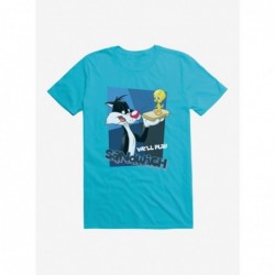 Bestselling Looney Tunes Sylvester Tweety Play Sandwich T-Shirt $7.27 T-Shirts