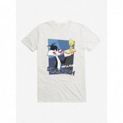 Bestselling Looney Tunes Sylvester Tweety Play Sandwich T-Shirt $7.27 T-Shirts