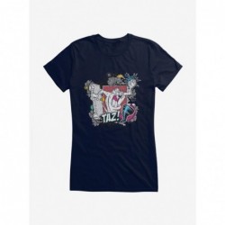 Trendy Looney Tunes Taz Tornado Doodle Girls T-Shirt $9.16 T-Shirts