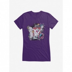 Trendy Looney Tunes Taz Tornado Doodle Girls T-Shirt $9.16 T-Shirts