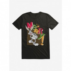 Big Sale Looney Tunes Holiday Merry Bugs Bunny T-Shirt $8.60 T-Shirts