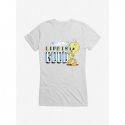 Low Price Looney Tunes Tweety Life Is Good Girls T-Shirt $7.97 T-Shirts