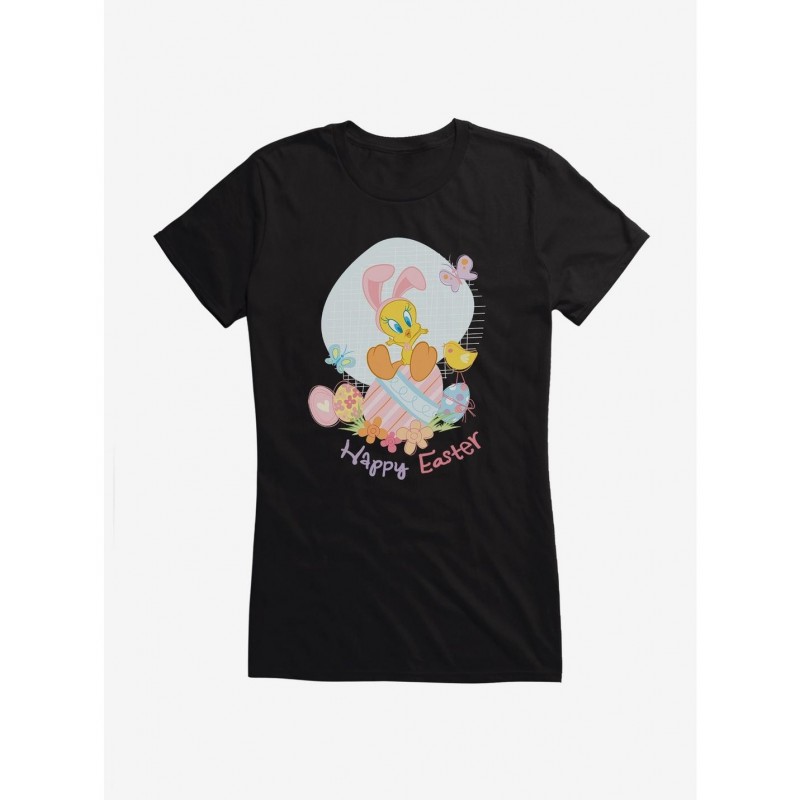 Pre-sale Looney Tunes Easter Tweety Happy Easter! Girls T-Shirt $8.96 T-Shirts