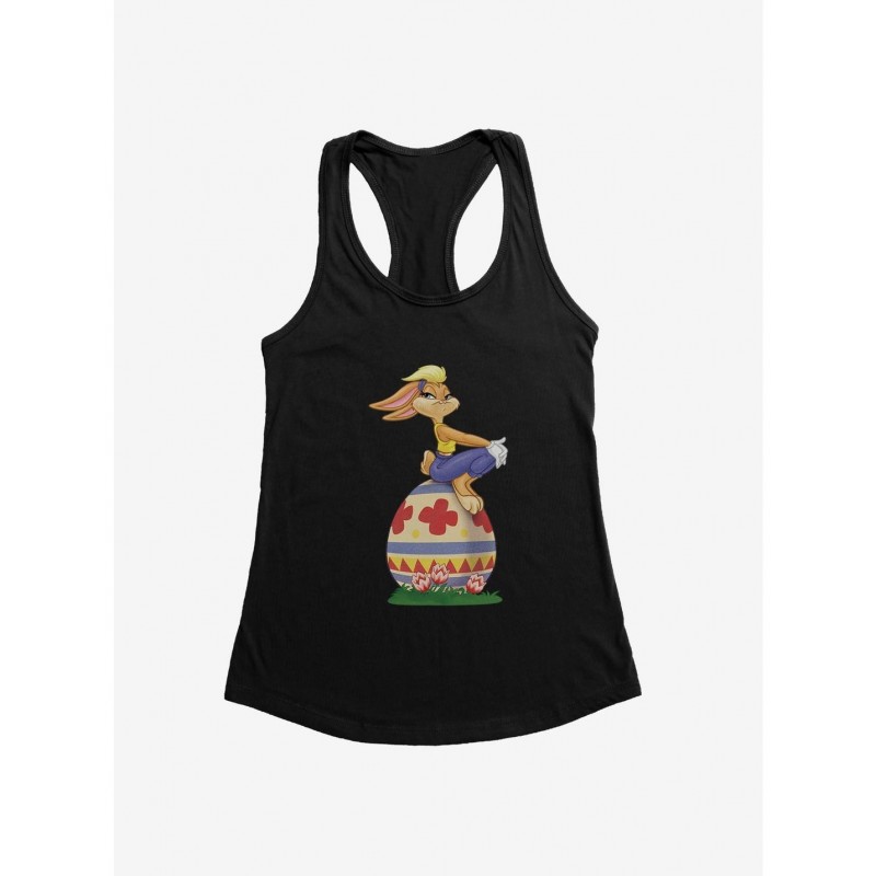 Value Item Looney Tunes Lola Bunny Sitting On Easter Egg Girls Tank $6.18 Tanks