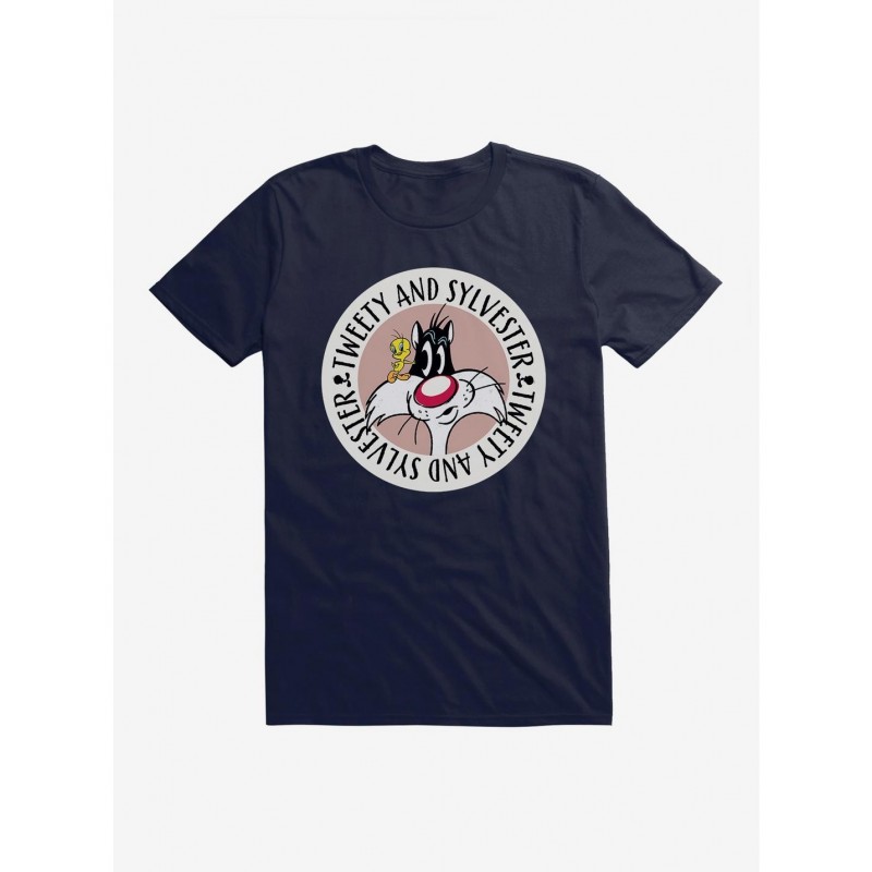 Big Sale Looney Tunes Tweety And Sylvester Icon T-Shirt $7.46 T-Shirts