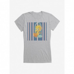 Flash Sale Looney Tunes Caged Swinging Tweety Girls T-Shirt $9.76 T-Shirts