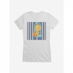 Flash Sale Looney Tunes Caged Swinging Tweety Girls T-Shirt $9.76 T-Shirts