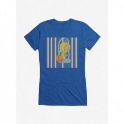 Flash Sale Looney Tunes Caged Swinging Tweety Girls T-Shirt $9.76 T-Shirts