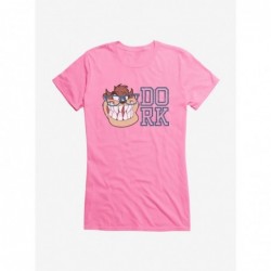 Pre-sale Discount Looney Tunes Tasmanian Devil Dork Girls T-Shirt $9.56 T-Shirts