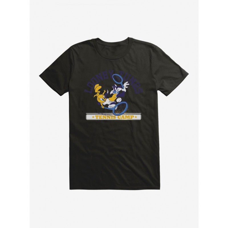 Pre-sale Looney Tunes Tennis Dual Tweety T-Shirt $6.12 T-Shirts