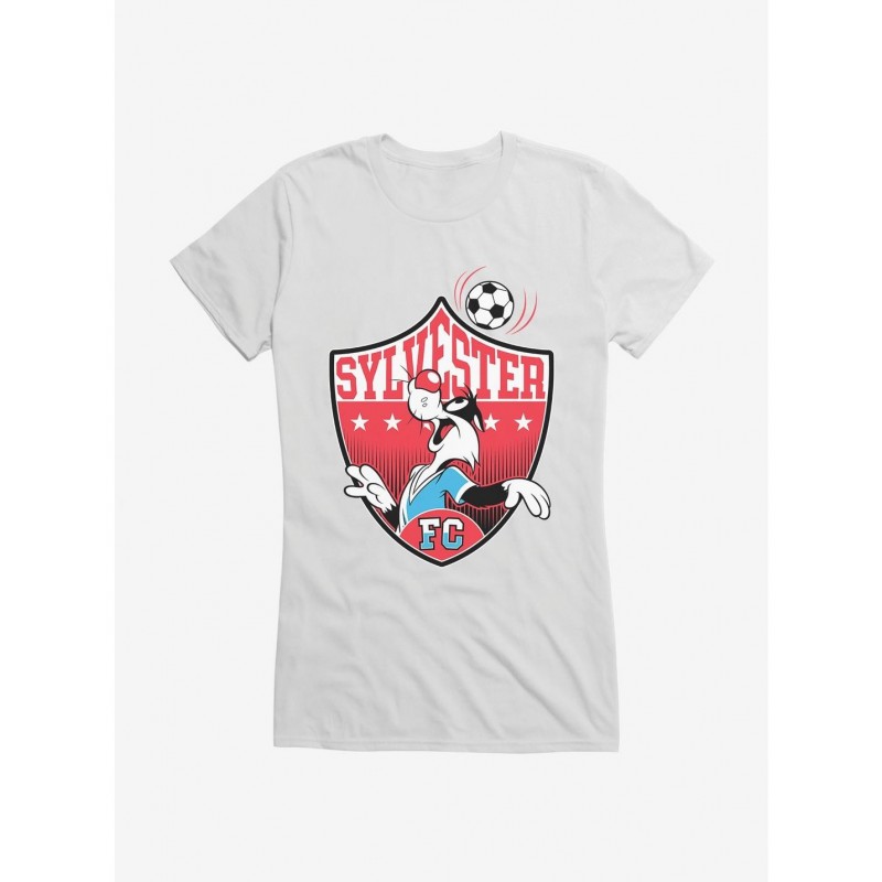 High Quality Looney Tunes Sylvester Football Girls T-Shirt $9.96 T-Shirts