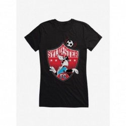 High Quality Looney Tunes Sylvester Football Girls T-Shirt $9.96 T-Shirts