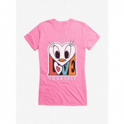 Trendy Looney Tunes Love Yourself Girls T-Shirt $7.37 T-Shirts