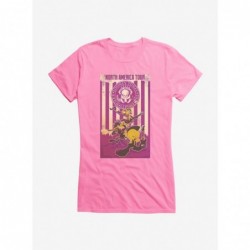 Unique Looney Tunes North America Tour Purple Color Girls T-Shirt $5.98 T-Shirts