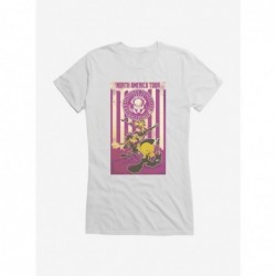 Unique Looney Tunes North America Tour Purple Color Girls T-Shirt $5.98 T-Shirts