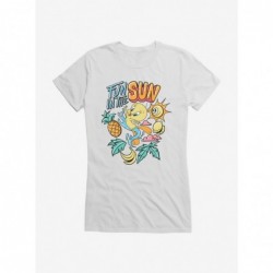 Pre-sale Looney Tunes Tweety Bird Summer Fun In The Sun Girls T-Shirt $6.57 T-Shirts